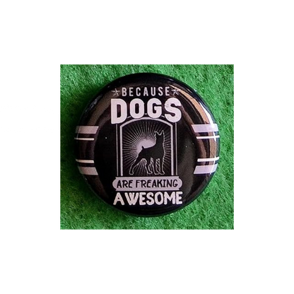Dog Lover Round Magnet | “Man’s Best Friend” Canine Fridge Magnet (1.5”)