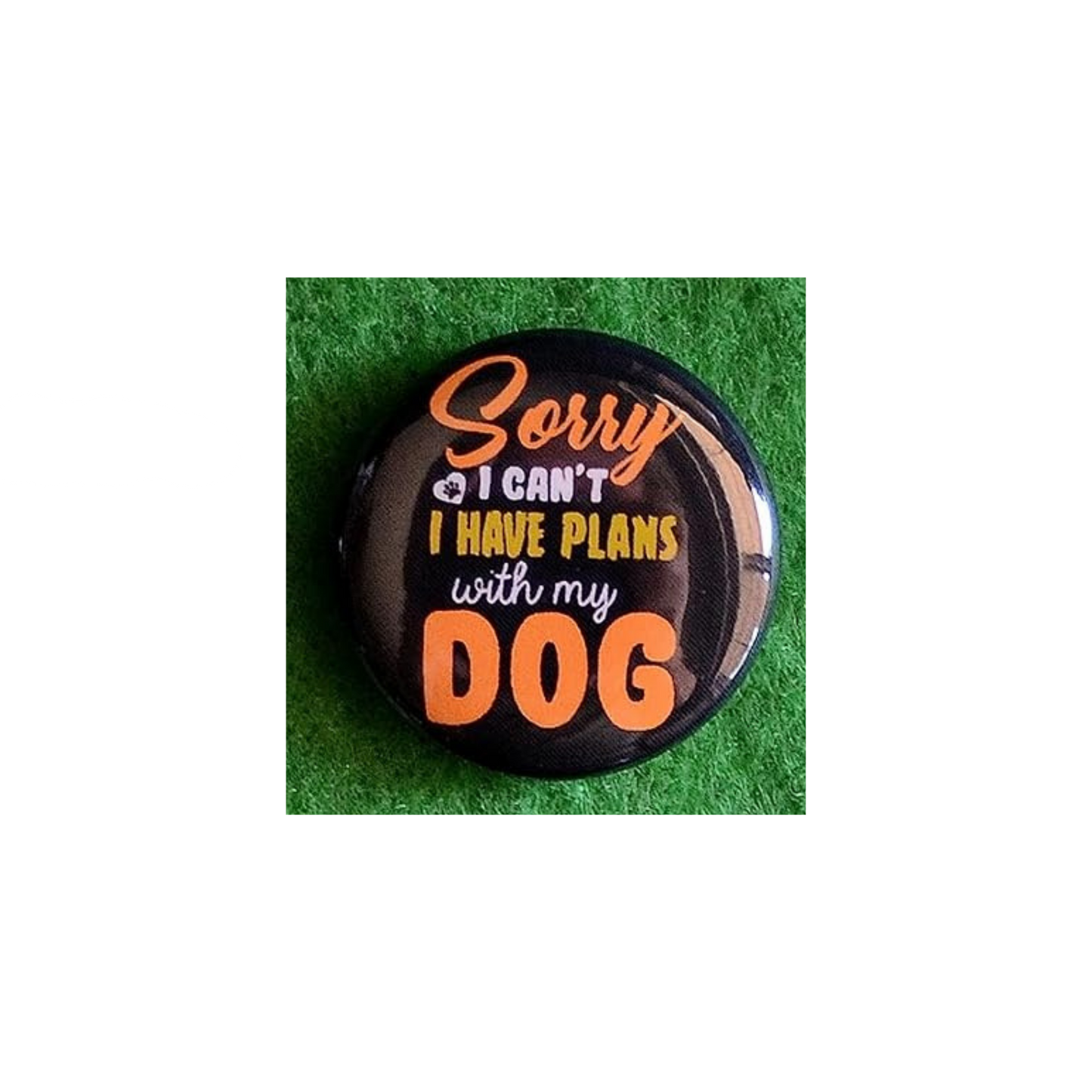 Dog Lover Round Magnet | “Man’s Best Friend” Canine Fridge Magnet (1.5”)