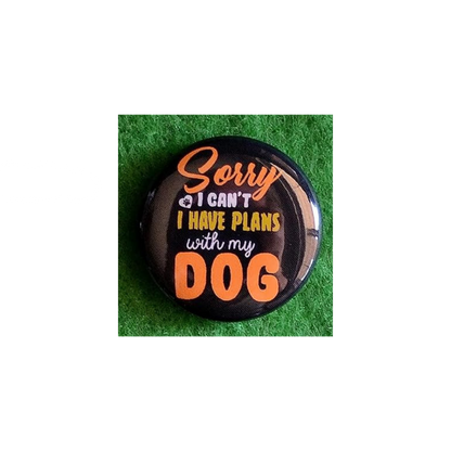 Dog Lover Round Magnet | “Man’s Best Friend” Canine Fridge Magnet (1.5”)
