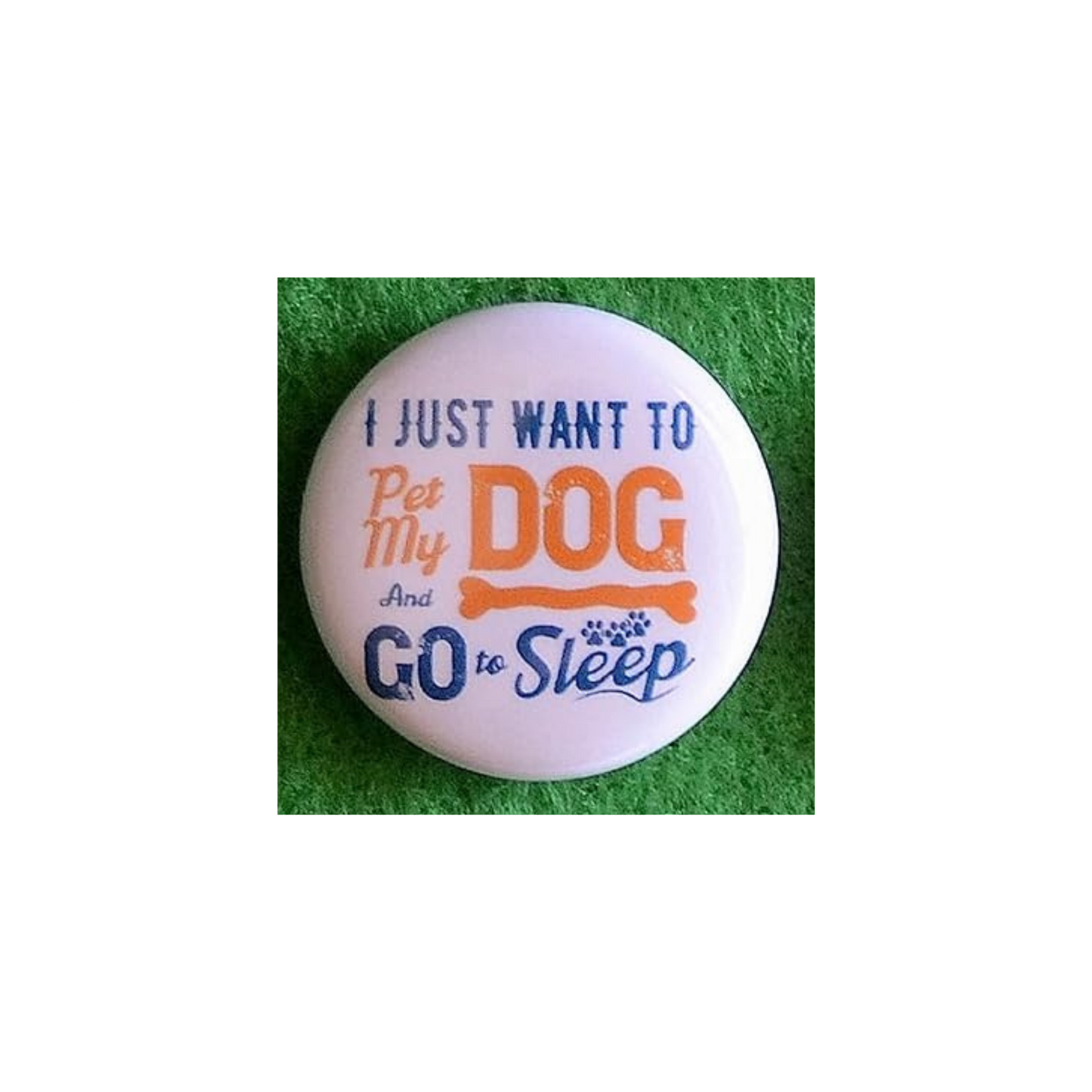 Dog Lover Round Magnet | “Man’s Best Friend” Canine Fridge Magnet (1.5”)