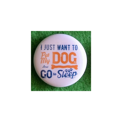 Dog Lover Round Magnet | “Man’s Best Friend” Canine Fridge Magnet (1.5”)