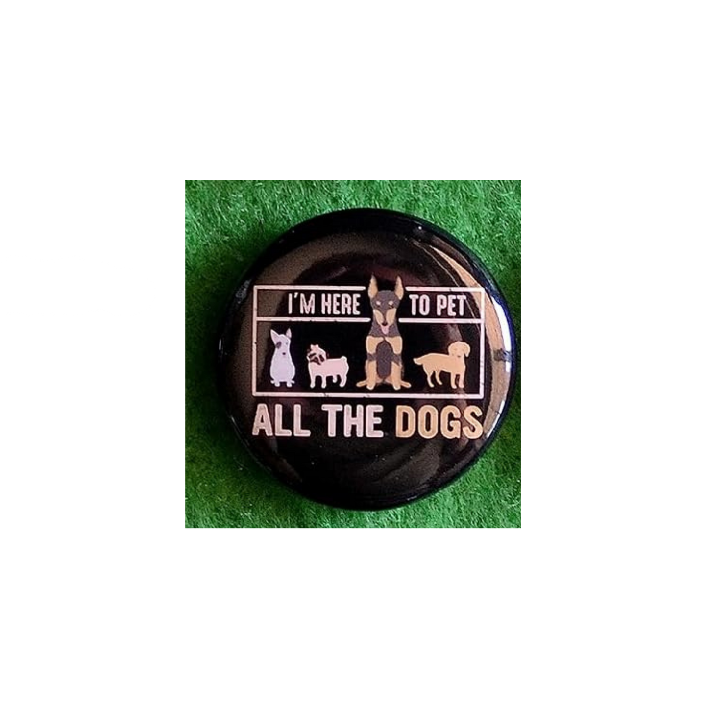 Dog Lover Round Magnet | “Man’s Best Friend” Canine Fridge Magnet (1.5”)