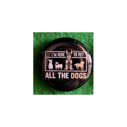 Dog Lover Round Magnet | “Man’s Best Friend” Canine Fridge Magnet (1.5”)
