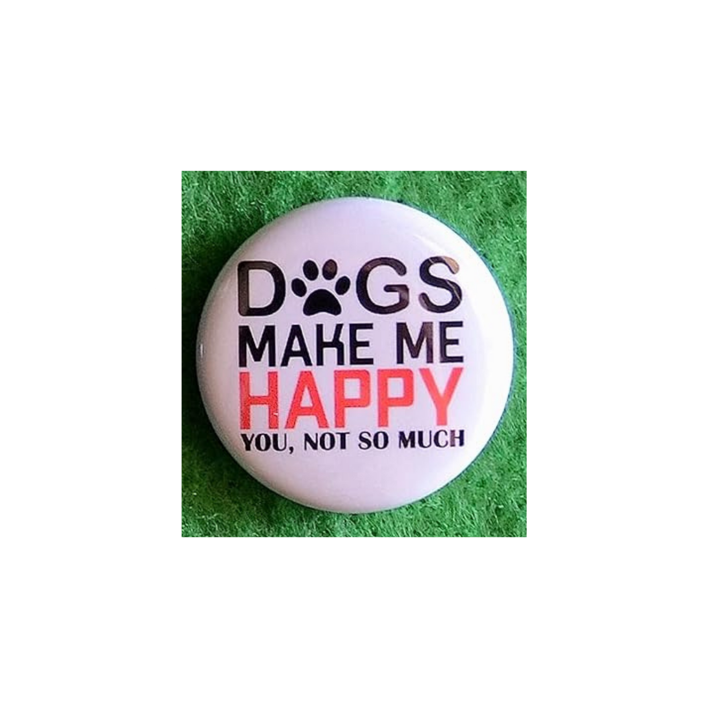 Dog Lover Round Magnet | “Man’s Best Friend” Canine Fridge Magnet (1.5”)