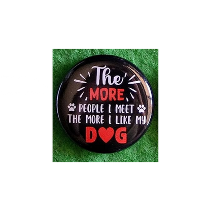 Dog Lover Round Magnet | “Man’s Best Friend” Canine Fridge Magnet (1.5”)