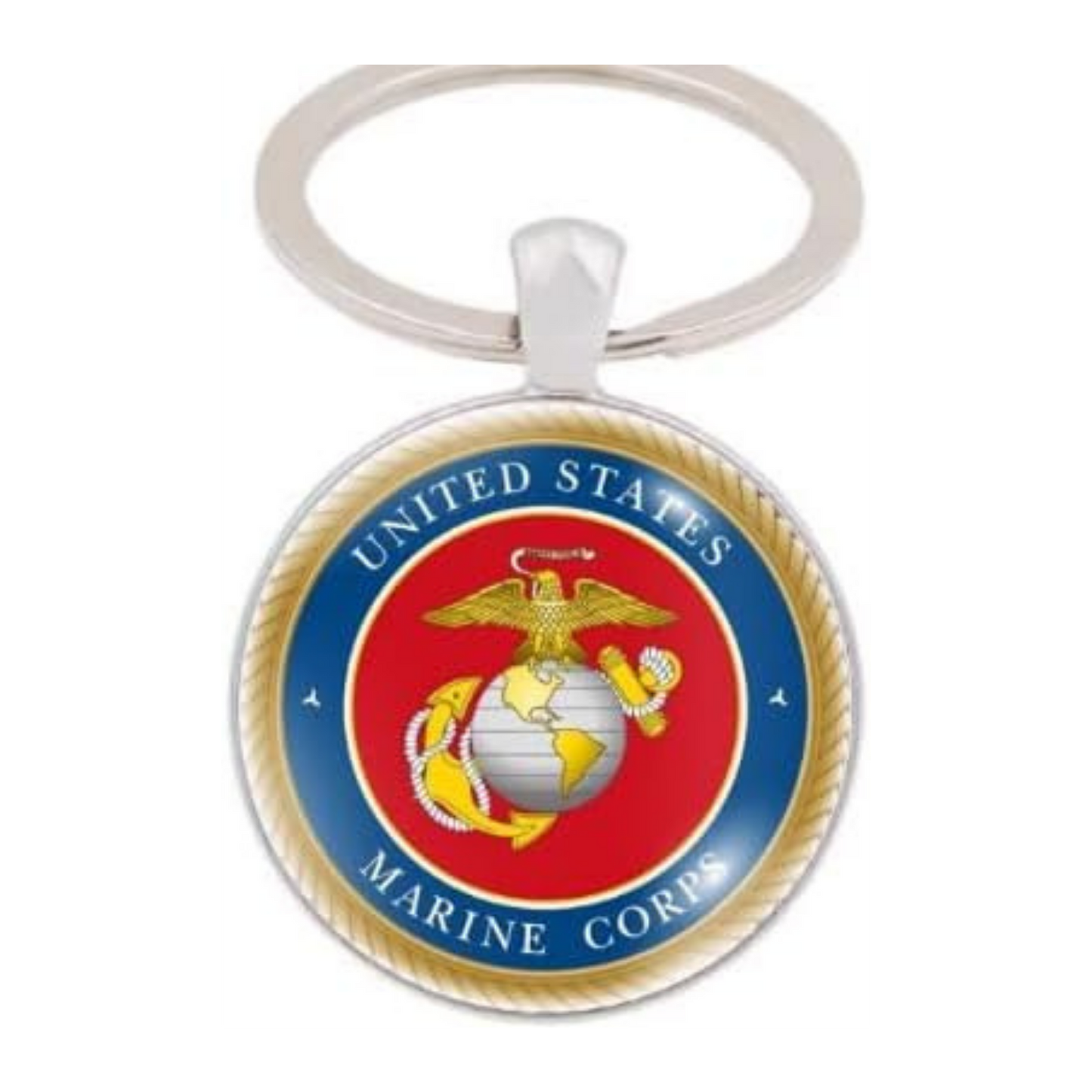 Military Round Keychain