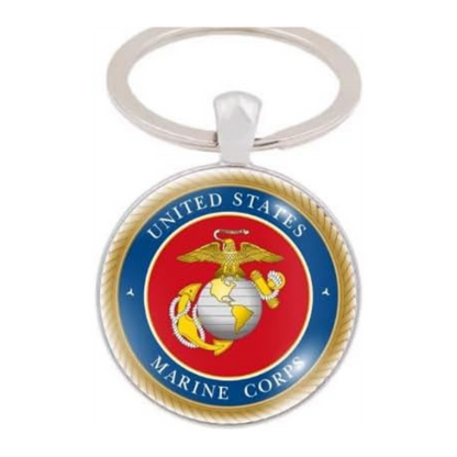 Military Round Keychain
