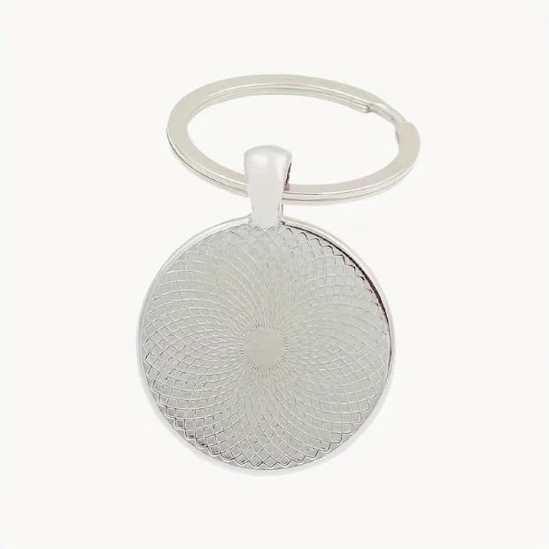 Military Veteran Round Keychain
