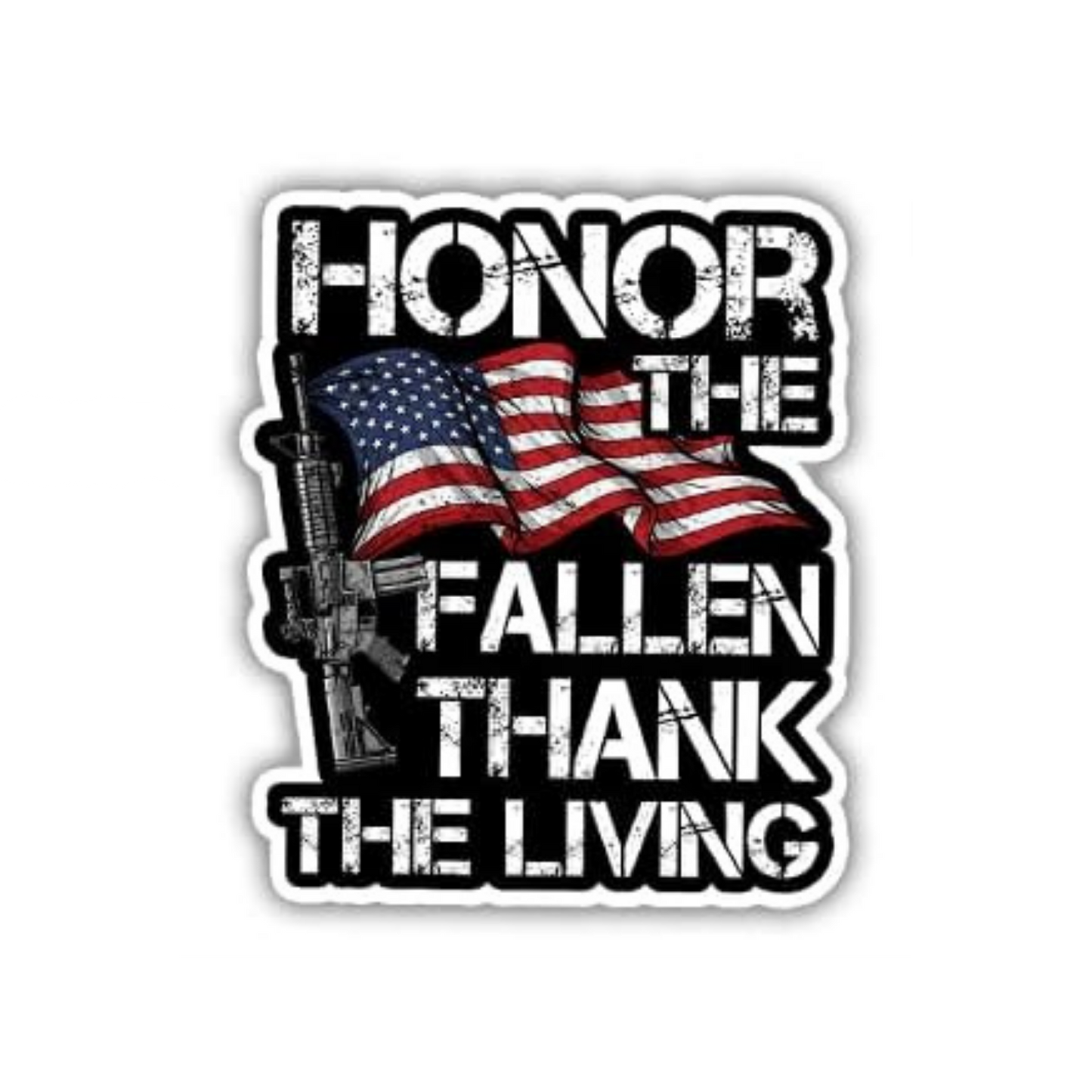 Veterans Thank You Sticker | Military Patriotic Vinyl Sticker
