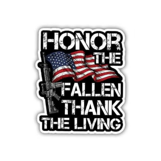 Veterans Thank You Sticker | Military Patriotic Vinyl Decal