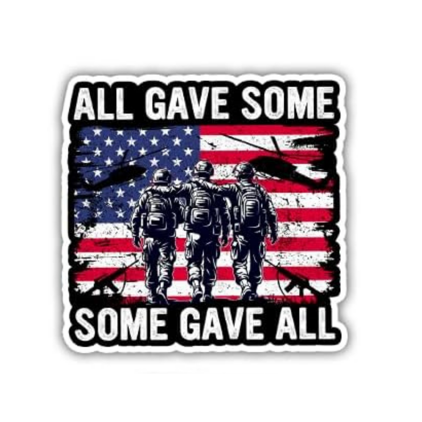 Veterans Thank You Sticker | Military Patriotic Vinyl Sticker