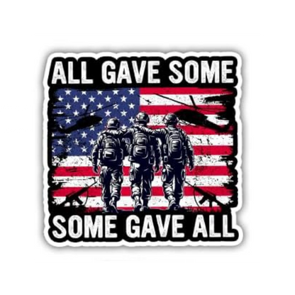 Veterans Thank You Sticker | Military Patriotic Vinyl Sticker