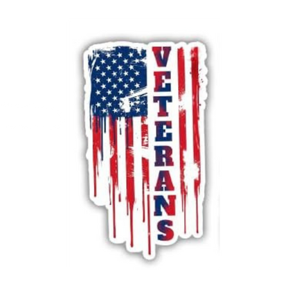 Veterans Thank You Sticker | Military Patriotic Vinyl Sticker