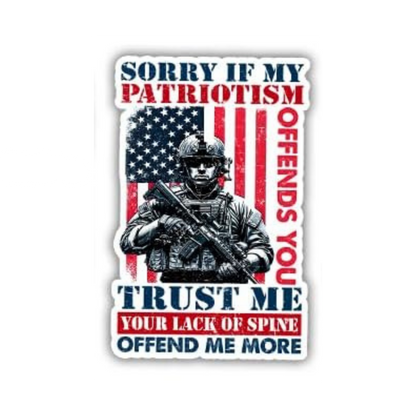 Veterans Thank You Sticker | Military Patriotic Vinyl Sticker