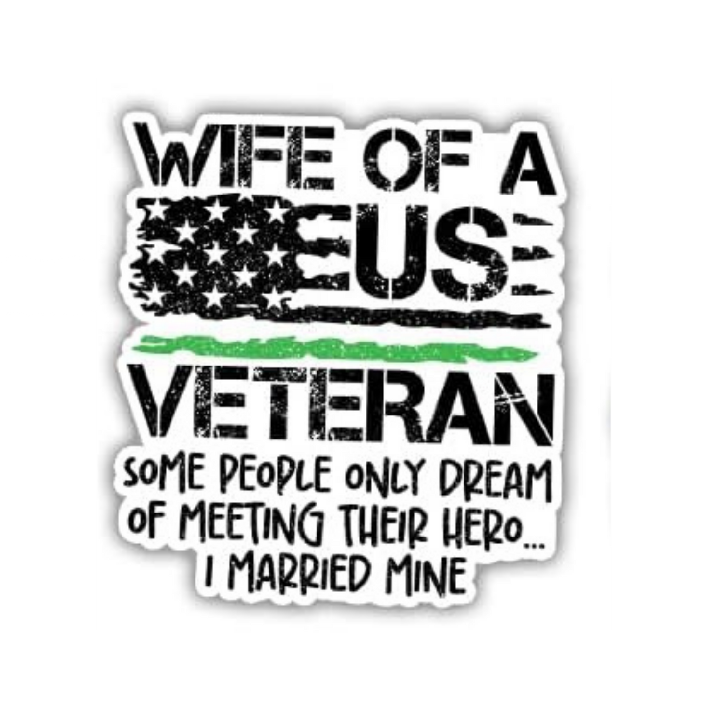 Veterans Thank You Sticker | Military Patriotic Vinyl Sticker