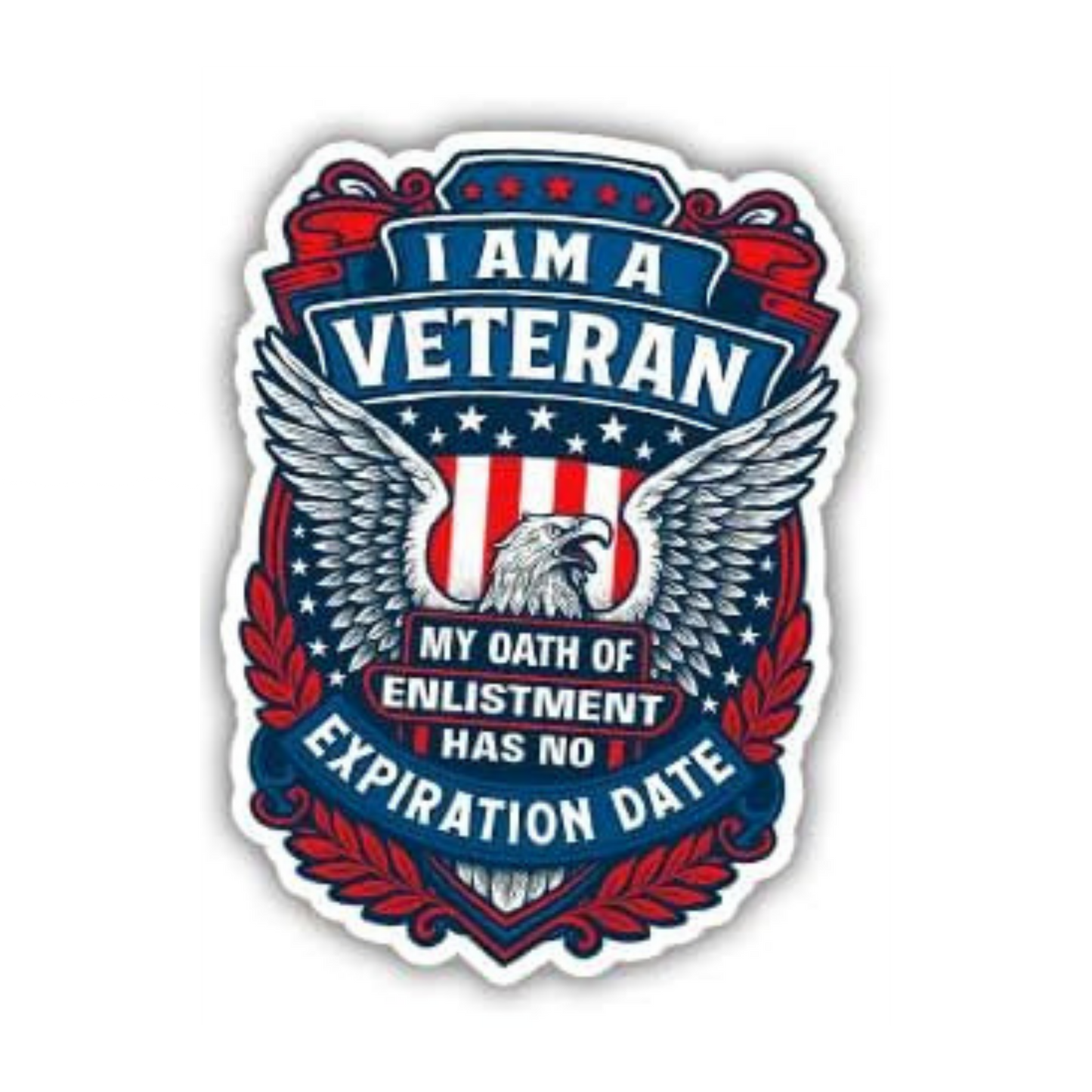 Veterans Thank You Sticker | Military Patriotic Vinyl Sticker