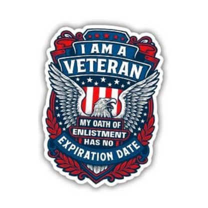 Veterans Thank You Sticker | Military Patriotic Vinyl Sticker