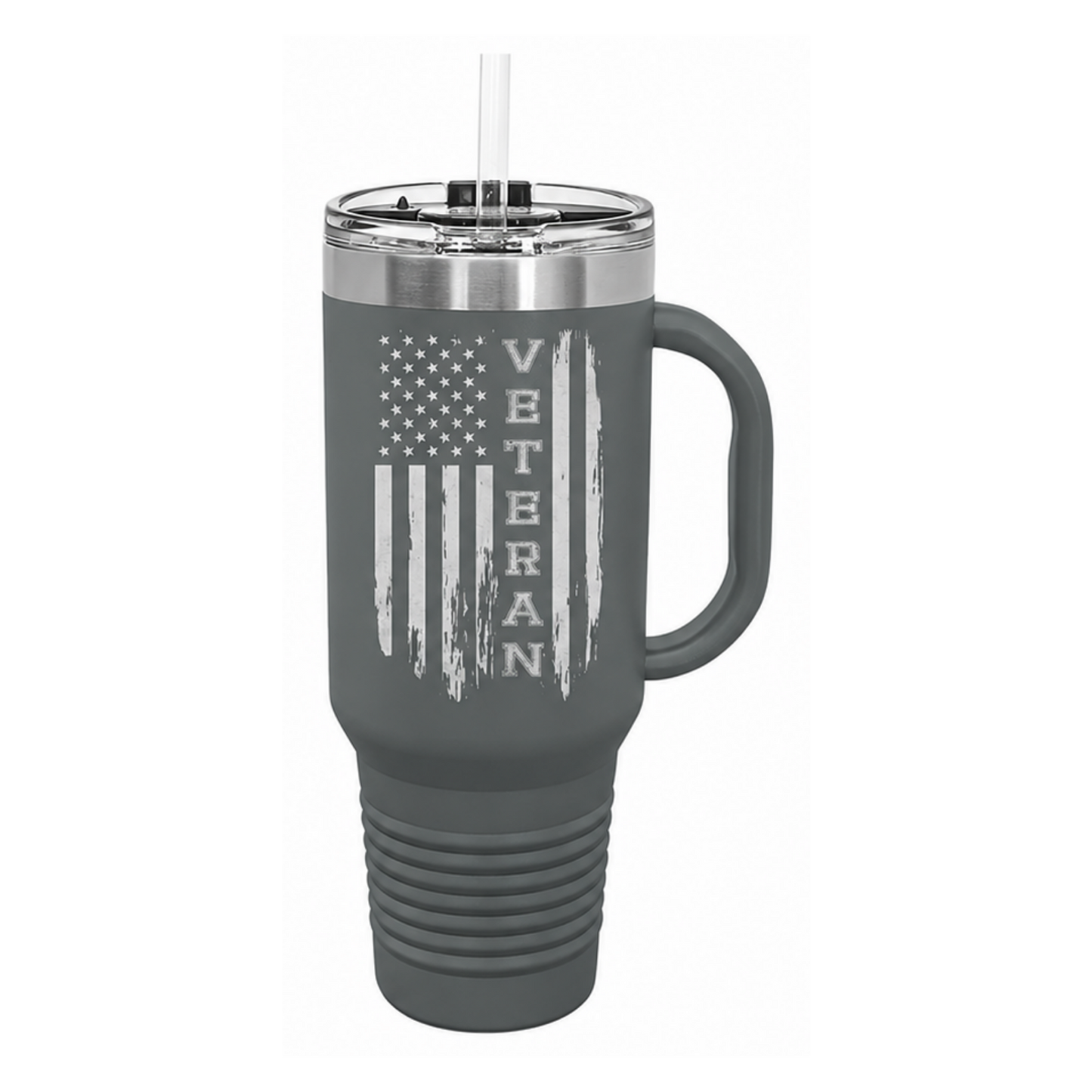 Veteran 40oz Tumbler W/ Handle, Veteran Gifts