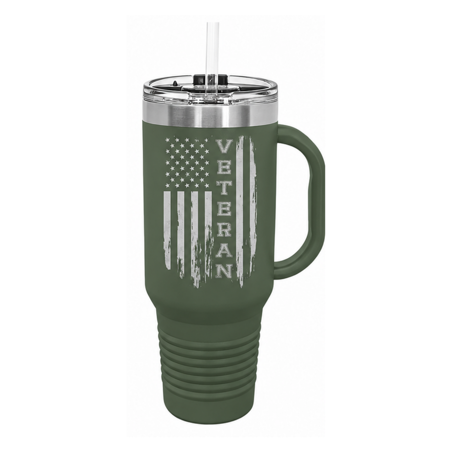 Veteran 40oz Tumbler W/ Handle, Veteran Gifts