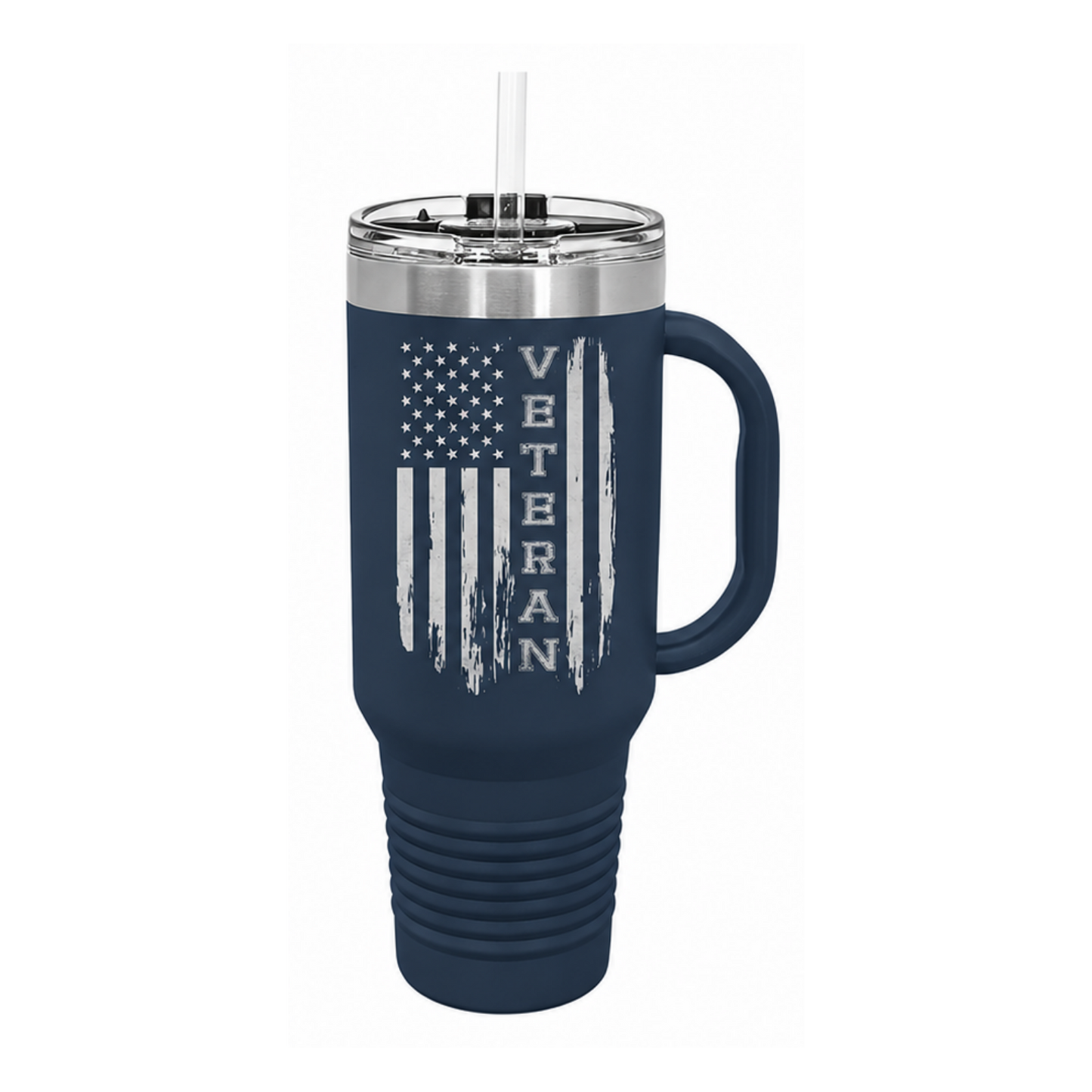 Veteran 40oz Tumbler W/ Handle, Veteran Gifts
