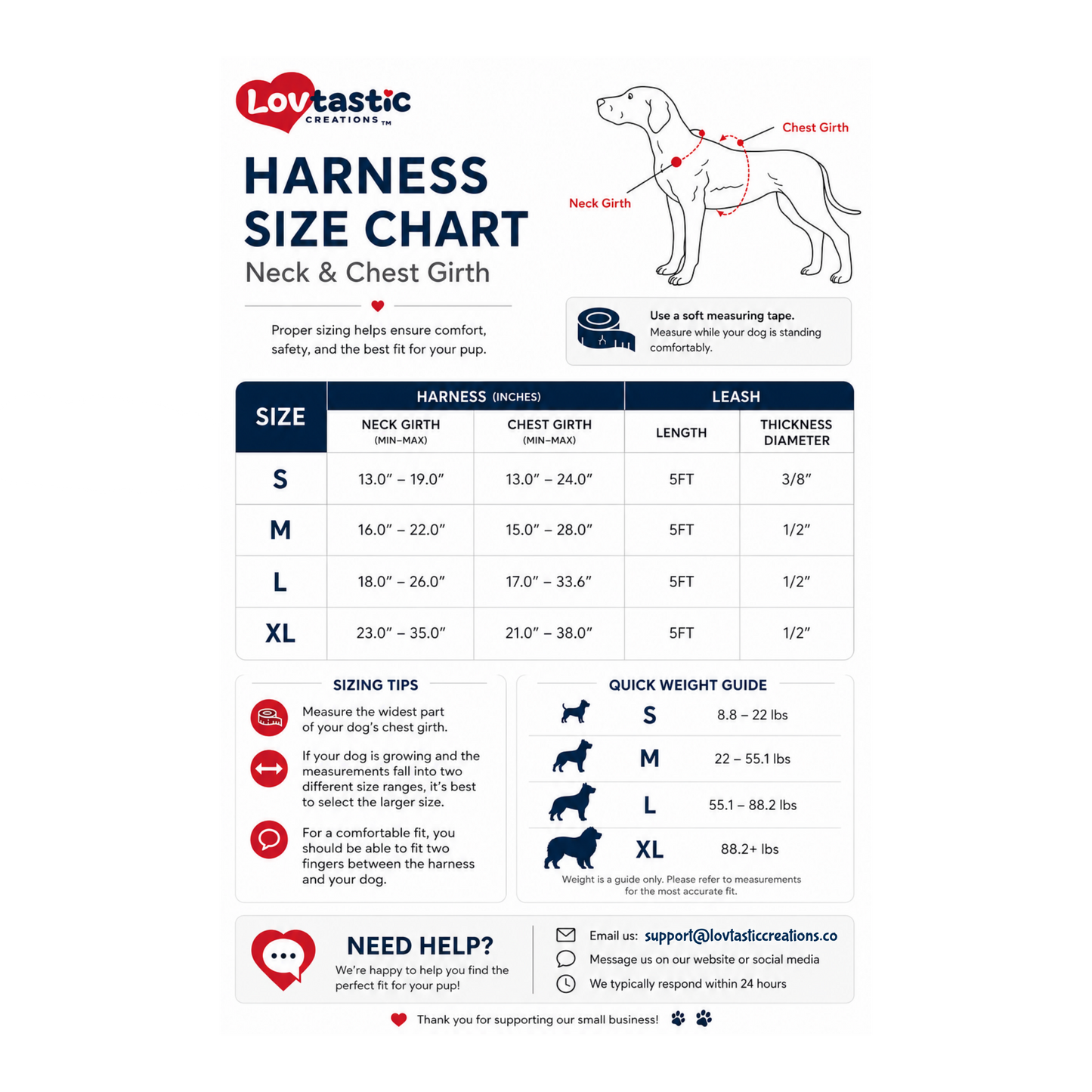 Lovtastic Creations™ No-Pull Dog Harness - with Strong & Durable Dog Leash & Free Poopbag Holder 3pcs Set | Reflective No-Choke Pet Harness