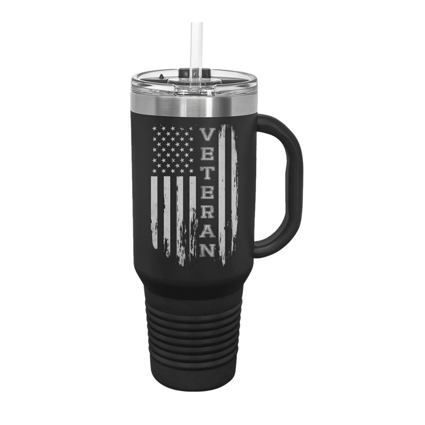 Veteran 40oz Tumbler W/ Handle, Veteran Gifts
