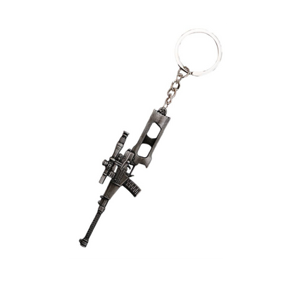 Combat Battle Rifle Gun Alloy Key Chain