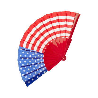 USA American Flag Handheld Folding Fan