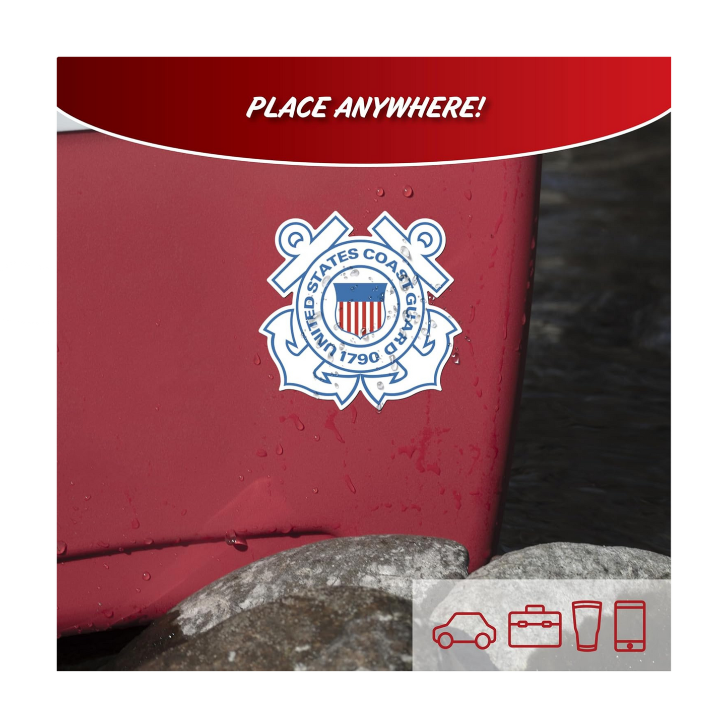 U.S. Military Branch Decal | Army, Navy, Air Force, Marines & Coast Guard