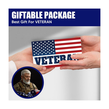 American Flag Veteran Car Magnet | Reflective Patriotic 7x4” Magnetic Sign