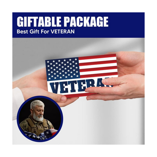 American Flag Veteran Car Magnet | Reflective Patriotic 7x4” Magnetic Sign