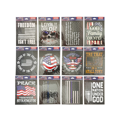 Patriotic Waterproof Flag Decal Sticker