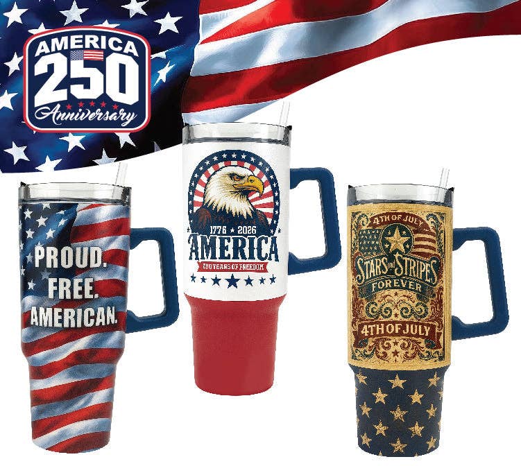 USA 250th Anniversary 40oz Patriotic Tumbler