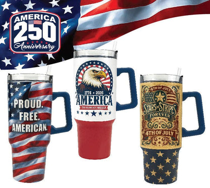 USA 250th Anniversary 40oz Patriotic Tumbler