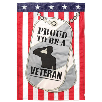 Flag Proud To Be A Veteran 29x42