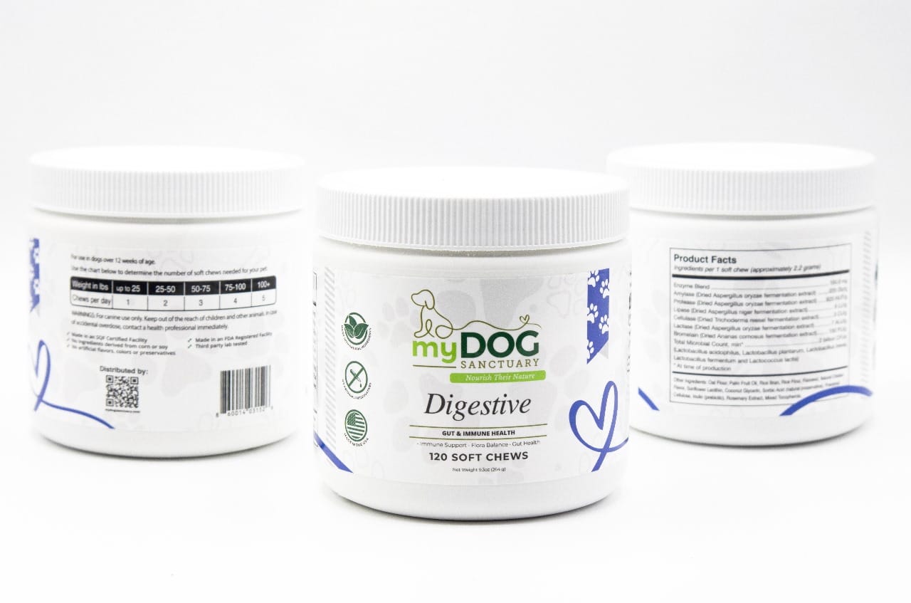 Gut Garden™ Digestive Support Chews from My Dog Sanctuary – Dog Digestive Wellness Treats