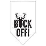 “Buck Off” Cotton Pet Bandana from As You Wish Apparel – Dog Humor Bandana