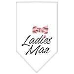 “Ladies Man” Cotton Pet Bandana from As You Wish Apparel – Dog Humor Bandana