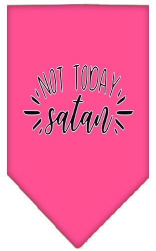 “Not Today Satan” Cotton Pet Bandana from As You Wish Apparel – Dog Humor Bandana