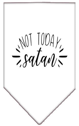 “Not Today Satan” Cotton Pet Bandana from As You Wish Apparel – Dog Humor Bandana