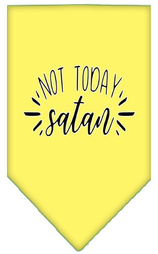 “Not Today Satan” Cotton Pet Bandana from As You Wish Apparel – Dog Humor Bandana