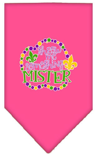 “Throw Me Something Mister” Cotton Pet Bandana from As You Wish Apparel – Mardi Gras Dog Bandana