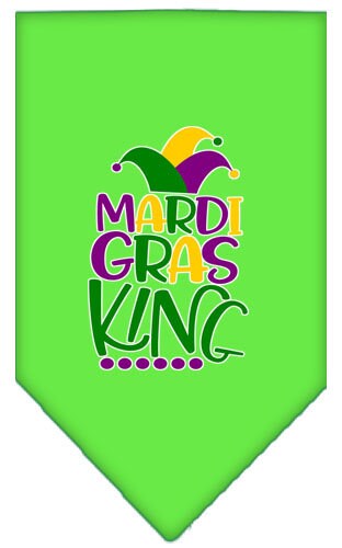 “Mardi Gras King” Cotton Pet Bandana from As You Wish Apparel – Mardi Gras Dog Bandana