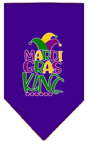 “Mardi Gras King” Cotton Pet Bandana from As You Wish Apparel – Mardi Gras Dog Bandana