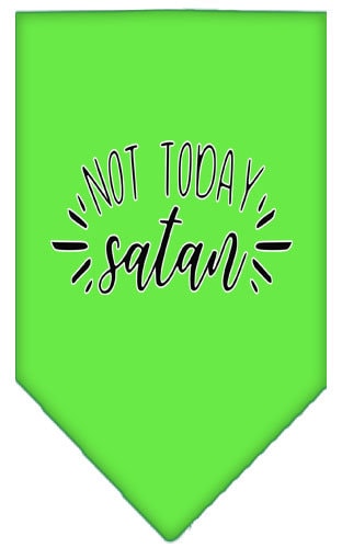 “Not Today Satan” Cotton Pet Bandana from As You Wish Apparel – Dog Humor Bandana