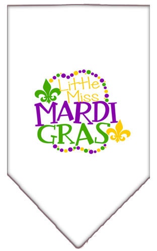 “Little Miss Mardi Gras” Cotton Pet Bandana from As You Wish Apparel – Mardi Gras Dog Bandana