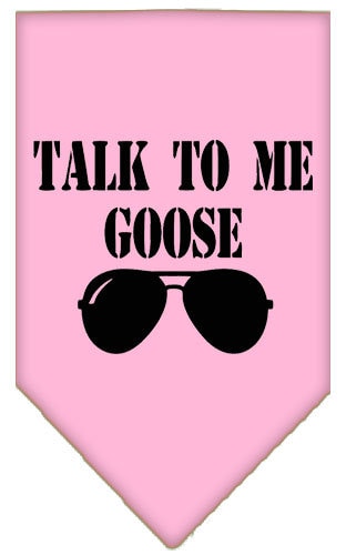“Talk To Me Goose” Cotton Pet Bandana from As You Wish Apparel – Dog Humor Bandana