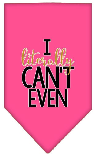 “I Literally Can’t Even” Cotton Pet Bandana from As You Wish Apparel – Dog Humor Bandana
