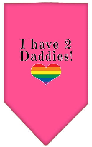 “I Have 2 Daddies” Cotton Pet Bandana from As You Wish Apparel – Pride Dog Bandana
