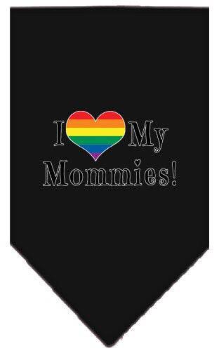 “I Heart My Mommies” Cotton Pet Bandana from As You Wish Apparel – Pride Dog Bandana